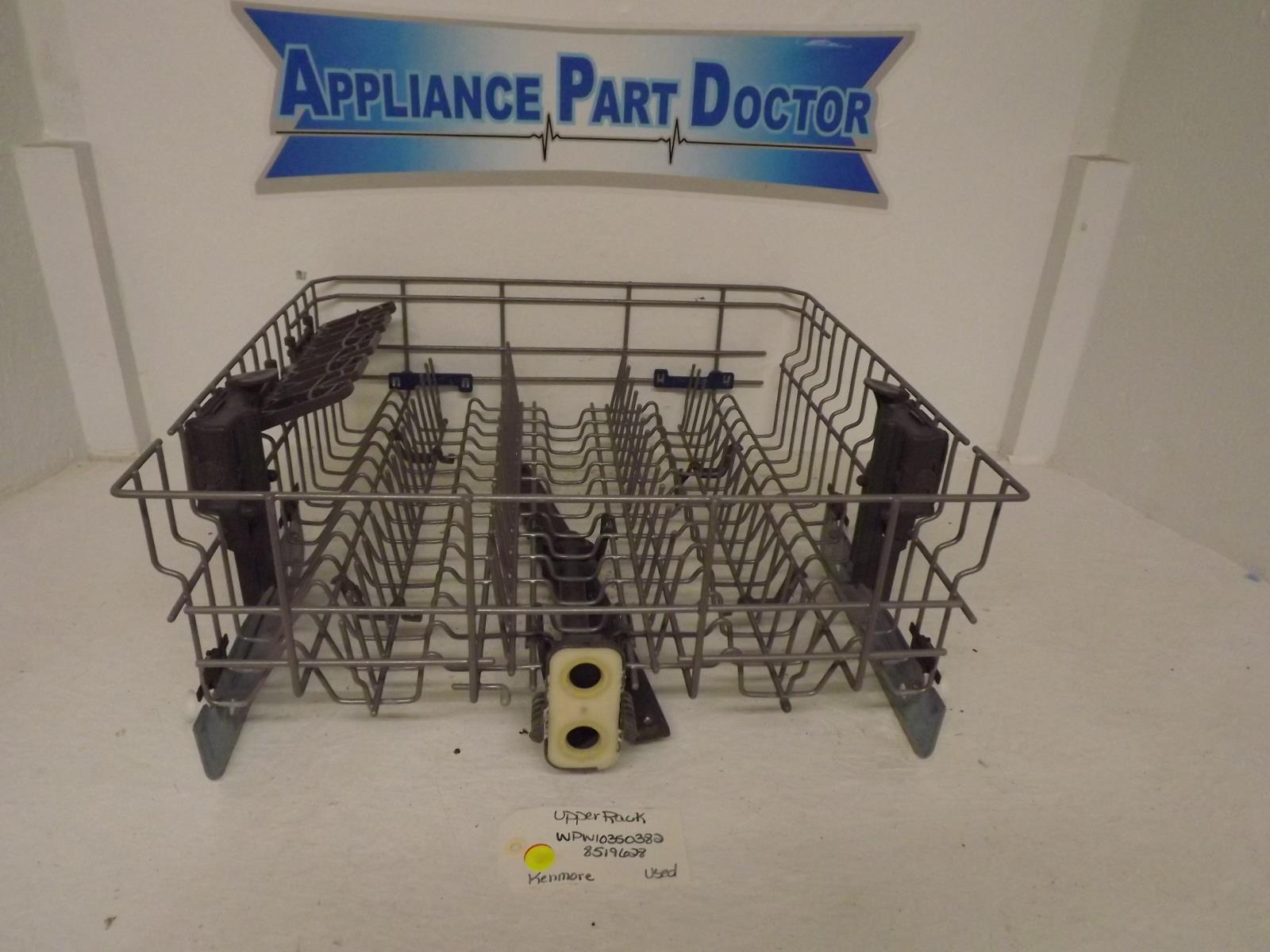 Kenmore Dishwasher WPW10350382 8519628 Upper Rack Used Kenmore Dishwasher WPW10350382 8519628 Upper Rack Used
